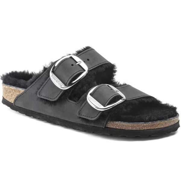 Arizona Big Buckle Shearling - Black